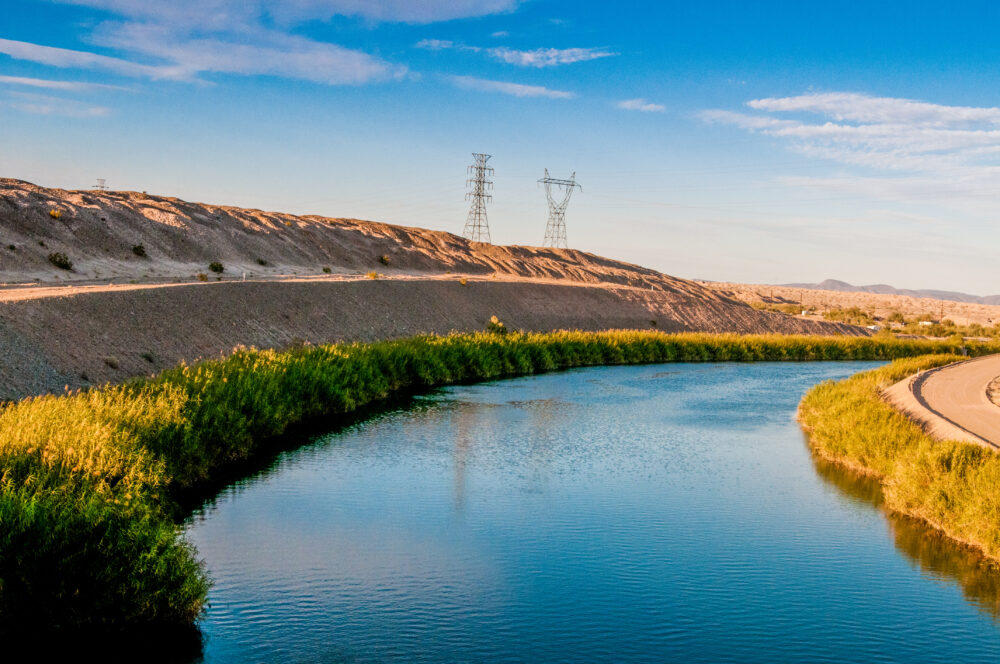 The Colorado River Separating Arizona and California